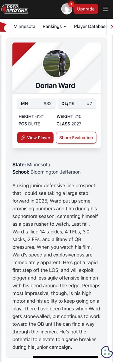 Dorian Ward (@dorianward2027) on Twitter photo Thanks for the write up <a href="/MNFBSpotlight/">MNFootballSpotlight</a>!! Junior Season Loading….🙌💪🙏
<a href="/JagsFB/">Jaguar Football</a> <a href="/CoachWoodyJagFB/">Coach Woody M.Ed</a> <a href="/PrepRedzoneMN/">Prep Redzone Minnesota</a> <a href="/NWahlScouting/">Nate Wahl</a> <a href="/OJW_Scouting/">PrepRedzone Oliver</a> Thanks for the write up <a href="/MNFBSpotlight/">MNFootballSpotlight</a>!! Junior Season Loading….🙌💪🙏
<a href="/JagsFB/">Jaguar Football</a> <a href="/CoachWoodyJagFB/">Coach Woody M.Ed</a> <a href="/PrepRedzoneMN/">Prep Redzone Minnesota</a> <a href="/NWahlScouting/">Nate Wahl</a> <a href="/OJW_Scouting/">PrepRedzone Oliver</a>