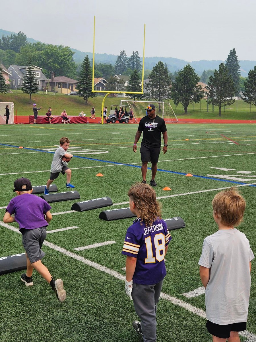 A very special "thank you" to CJ Ham for another phenomenal year of the <a href="/cjham28/">CJ Ham</a> Youth Football Camp presented by Essentia Health in Duluth, Minnesota!

All proceeds from camp go to the Ham Family Scholarship in partnership with the Boreal Waters Community Foundation ❤️