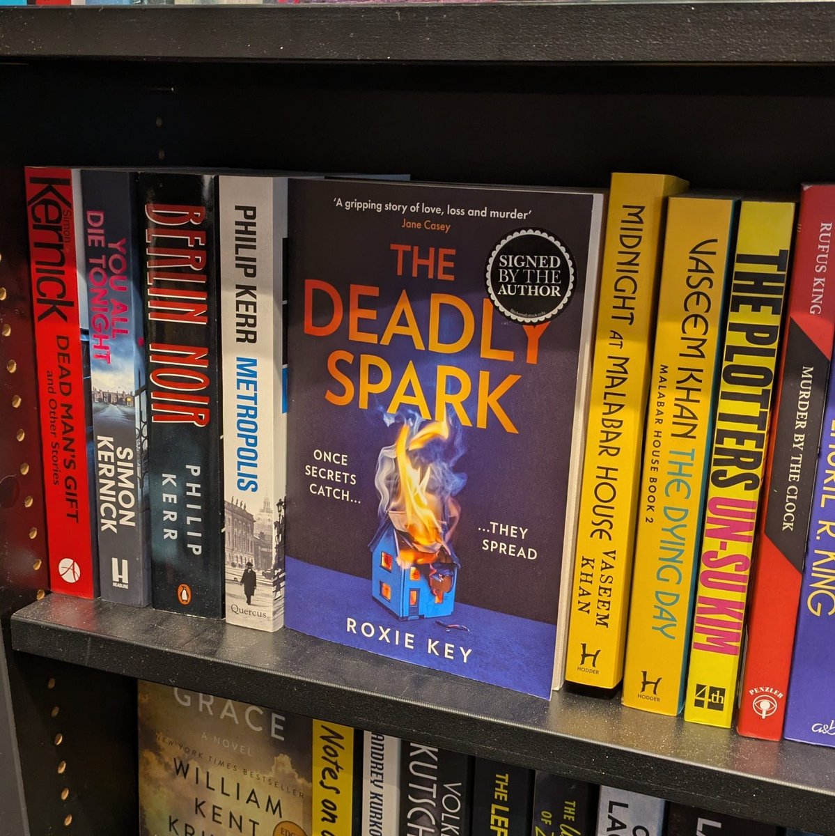 Signed copies of The Deadly Spark at <a href="/BrightonWstones/">Waterstones Brighton</a>! ✍🏻 📚 

#BookTwitter #TheDeadlySpark #Brighton #Waterstones #SignedBooks