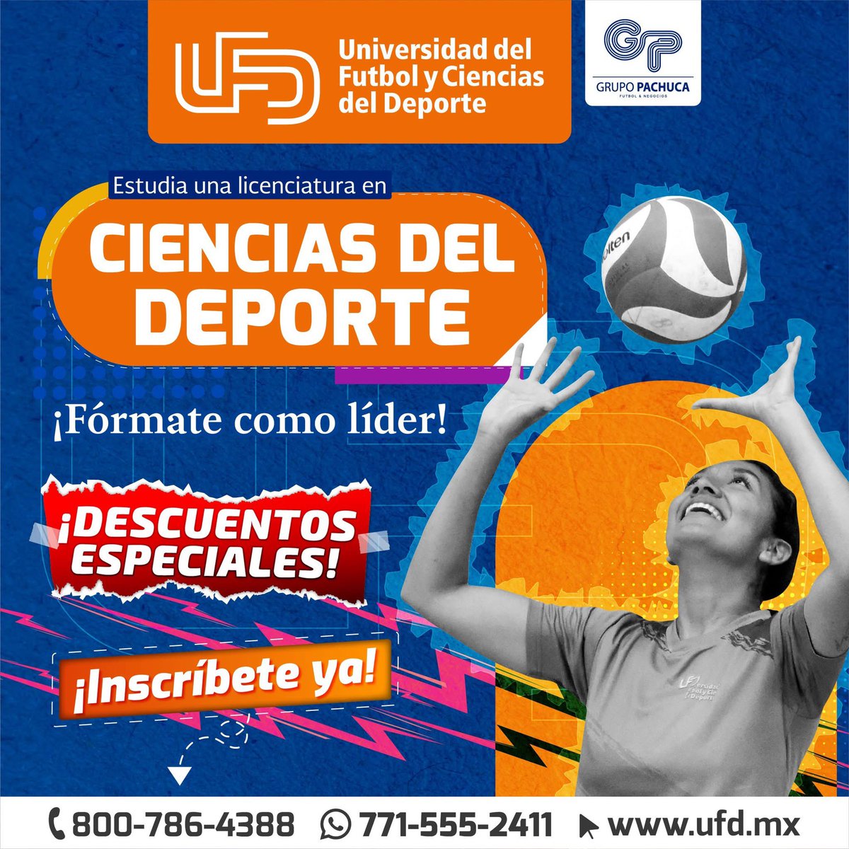Con la Licenciatura en Ciencias del Deporte obtendrás las herramientas necesarias para el entrenamiento, la gestión y el desarrollo de atletas de alto rendimiento.

🏠 Hospedaje en residencia ART con todos los servicios.

Descubre más en: ufd.mx/licenciatura-e…
#OrgulloUFD 🧡