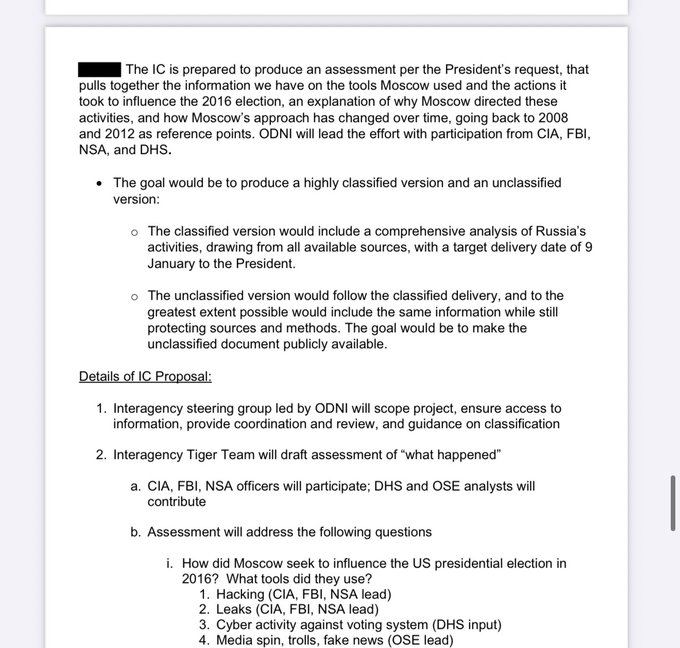 🚨BREAKING — DNI Tulsi Gabbard has just declassified documents that show "overwhelming evidence" that then President Barack Obama personally requested, and intentionally "manufactured and politicized intelligence" to create the narrative that Russia was attempting to influence