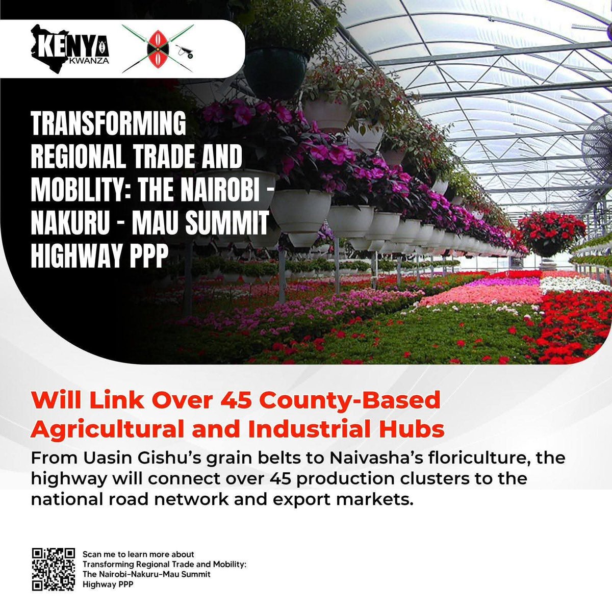 PHIAMAX's tweet image. The Govt of Kenya under President @WilliamsRuto begins construction of the Nairobi–Nakuru–Mau Summit Highway in Aug 2025, a 175km upgrade to ease travel, boost safety, create jobs &amp;amp; grow trade along the Northern Corridor.

#KaziBilaBreak
#FocusedOnServiceDelivery