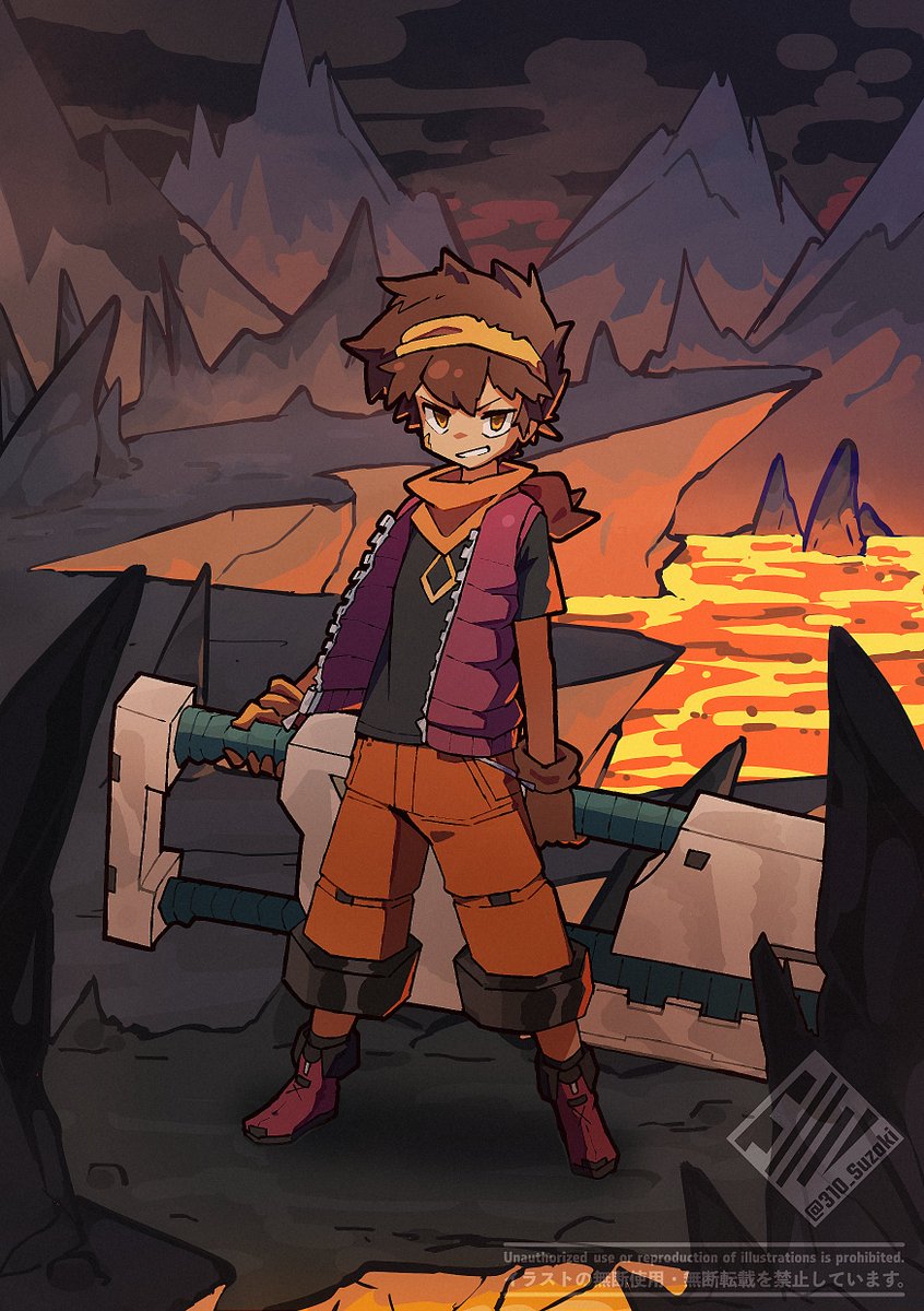 310_Suzaki's tweet photo. 🌋🌋🌋_FA
#DuelistsOfEden  #イラスト https://t.co/5EtdIQQP2m
