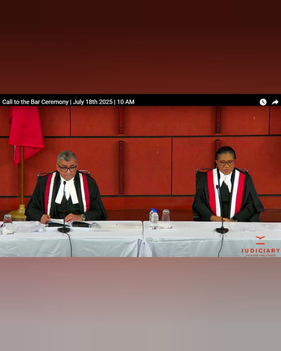 TTJudiciary's tweet image. The Call to Bar Ceremony took place today at the Hall of Justice, Port of Spain 🎉⚖.
Congratulations to all the new lawyers !📸.
Click link to view: buff.ly/fKxhONY
#TTJudiciary #calltobar2025