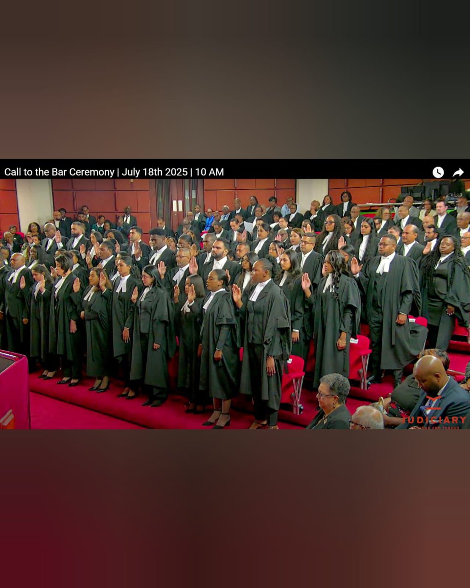 TTJudiciary's tweet image. The Call to Bar Ceremony took place today at the Hall of Justice, Port of Spain 🎉⚖.
Congratulations to all the new lawyers !📸.
Click link to view: buff.ly/fKxhONY
#TTJudiciary #calltobar2025