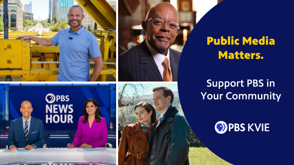 Early this morning, Congress passed a rescission bill that eliminates funding for public media. This is an uncertain moment, but KVIE remains committed to our community — and we'll need viewers like you as we adapt to this new era. Make a donation today at kvie.org/donate