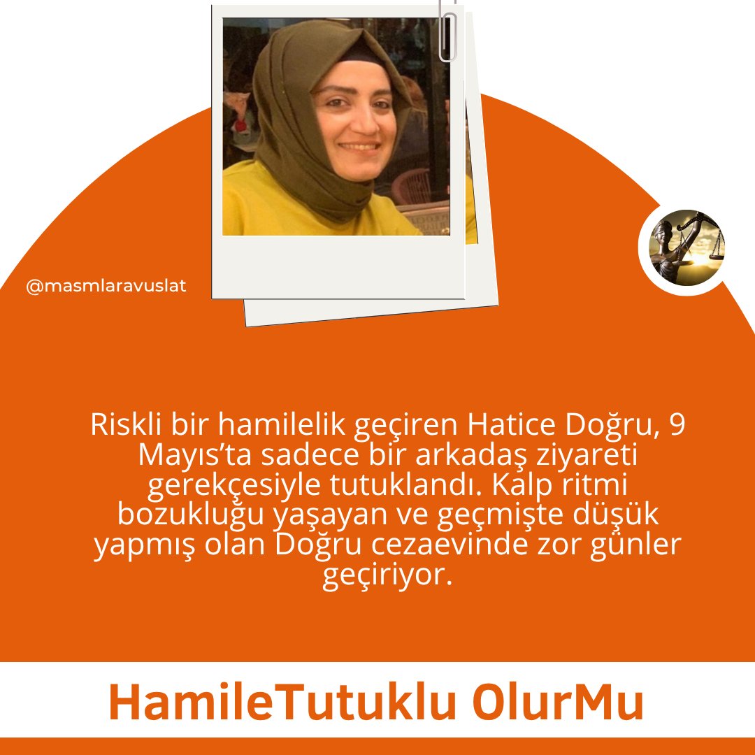 MiyaKontesss's tweet photo. Hamile bir kadını cezaevine koymak hangi vicdana sığar? Hatice Doğru, 9 Mayıs’tan beri riskli gebeliğiyle cezaevinde. Annelik hakkı elinden alınamaz. Tahliye edilmeli, adalet yerini bulmalı!
@meraldanis

HamileTutuklu OlurMu https://t.co/JB3CYXcXVX