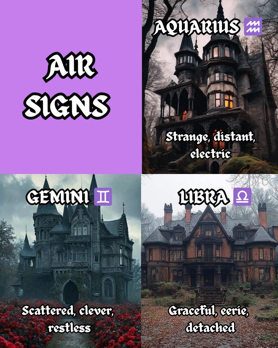 13ScreamsPod's tweet image. Haunted houses and their zodiac signs!
♈♉♊♋♌♍♎♏♐♑♒♓
#zodiacsigns #zodiac #astrology #haunted #hauntedhouse #earth #air #fire #water