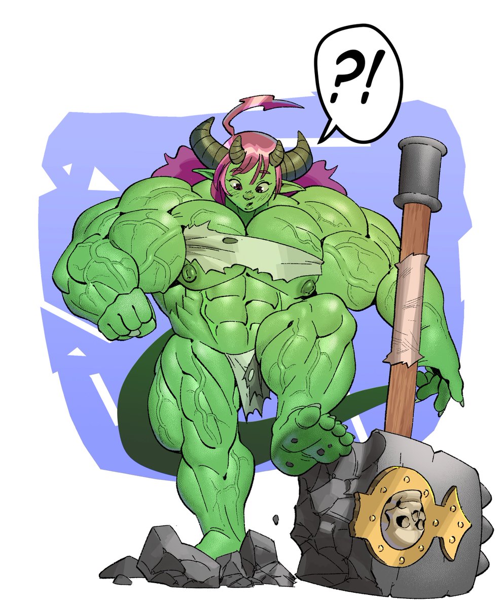 NEW GOBBO COMM for <a href="/IDayborn/">Illya Dayborn</a> 💚                   One of the few SUPER PUMPED characters I've done. Damn! They're really rare.