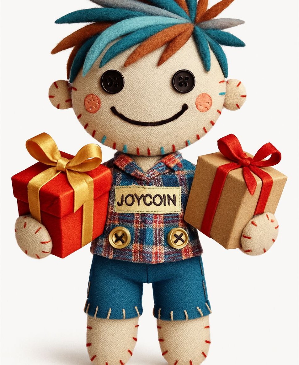 🎁 Our mascot didn’t just bring gifts...
He brought a purpose! 💙
$JOYCOIN is a fun memecoin with a real mission:
 sharing part of the profits to support underprivileged children, sick kids, animals in need, and people facing hard times.

Because helping can be joyful too.