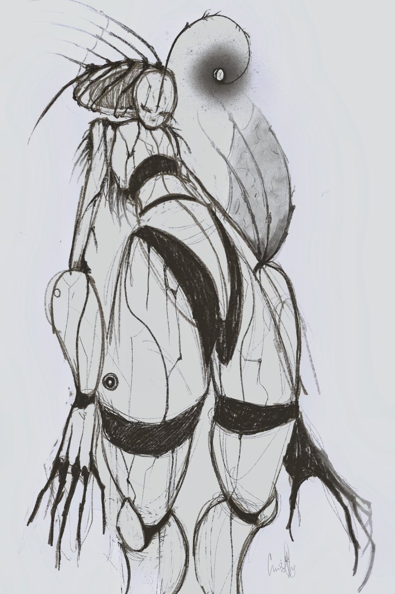 cmslr3's tweet image. Broken doll sketch