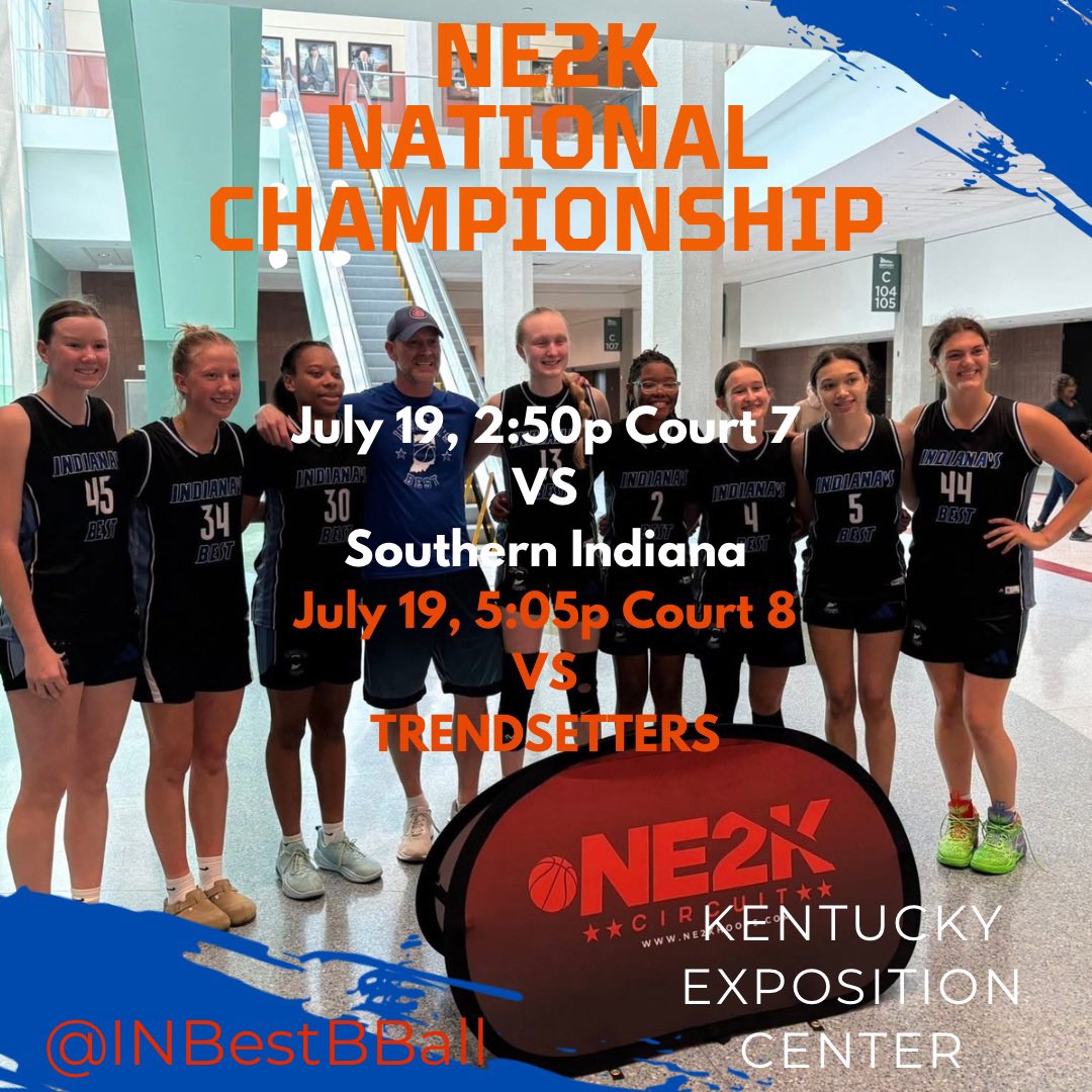 Indiana's Best BBall (@inbestbball) on Twitter photo 16u is ready to compete <a href="/NE2KHoops/">NE2KHoops</a> <a href="/NE2K_Rich/">NE2K Rich</a> National Championship! Looking forward to great competition!
<a href="/Keara_Allen4/">Keara Allen</a> <a href="/SadeyRingler/">Sadey Ringler</a> <a href="/LillyDrew11/">Lilly Drew</a> <a href="/AleahSzymanski/">Aleah Szymanski</a> <a href="/AmeriaGibson/">Ameria Gibson</a> <a href="/LaylaGomez3344/">Layla Gomez</a> Cam Marcus
Aaliyah Coney 16u is ready to compete <a href="/NE2KHoops/">NE2KHoops</a> <a href="/NE2K_Rich/">NE2K Rich</a> National Championship! Looking forward to great competition!
<a href="/Keara_Allen4/">Keara Allen</a> <a href="/SadeyRingler/">Sadey Ringler</a> <a href="/LillyDrew11/">Lilly Drew</a> <a href="/AleahSzymanski/">Aleah Szymanski</a> <a href="/AmeriaGibson/">Ameria Gibson</a> <a href="/LaylaGomez3344/">Layla Gomez</a> Cam Marcus
Aaliyah Coney