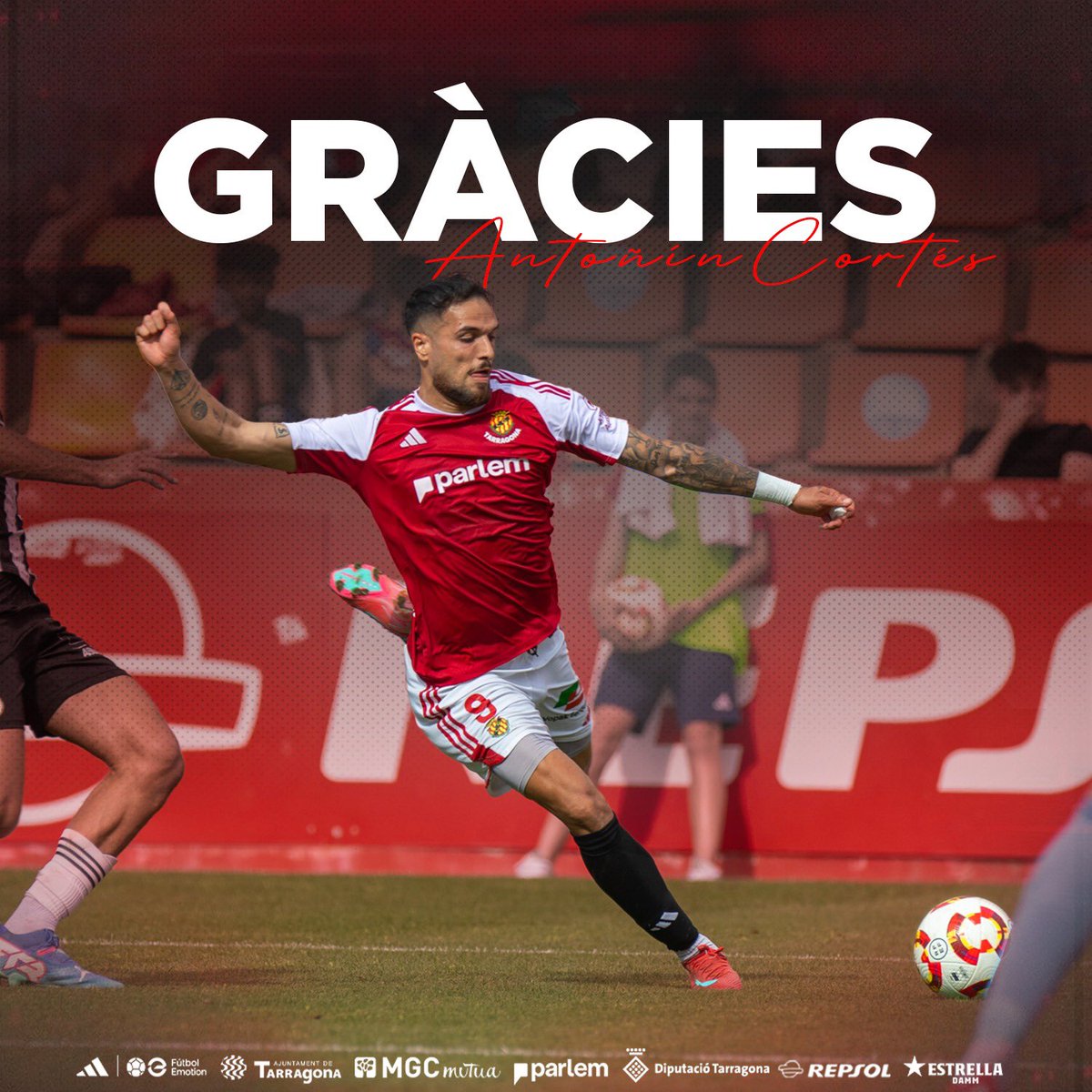 🔊 Antoñín finalitza la seva vinculació amb el Nàstic

ℹ️ lc.cx/0VJc3v

👋 Gracias por esta temporada en Tarragona, donde demostraste entrega y dedicación vistiendo nuestros colores. ¡Te deseamos mucho éxito en esta nueva etapa, tanto a nivel personal como profesional!