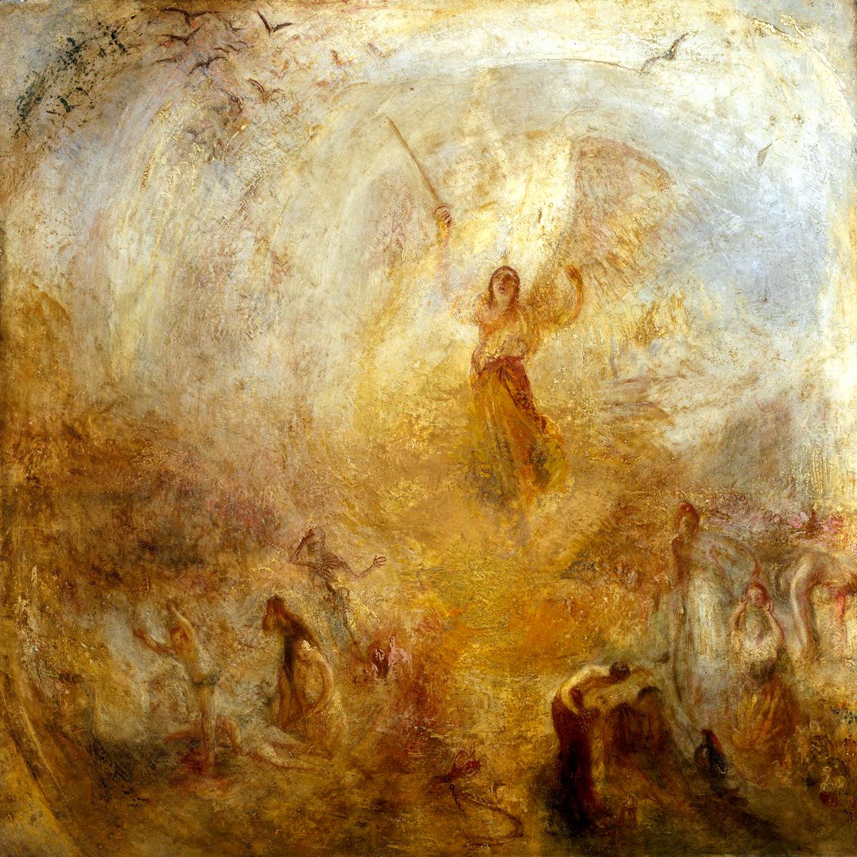 solas_na_greine's tweet image. William Turner- The Angel, Standing in the Sun, c.1846