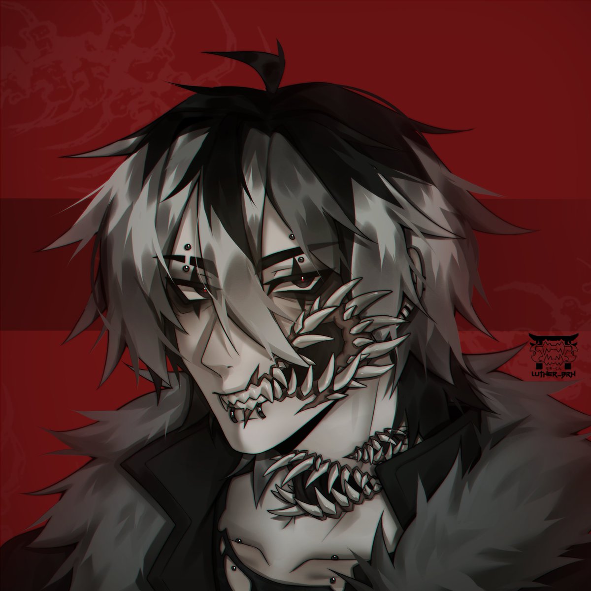 AF revenge on <a href="/bone_grave/">♱ 𝖌𝖗𝖆𝖛𝖊𝖘</a> 
#artfight #AnimeArt