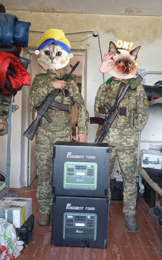 uafrontline's tweet image. Thank you for providing two Fossibot power stations to 66th Mechanized.