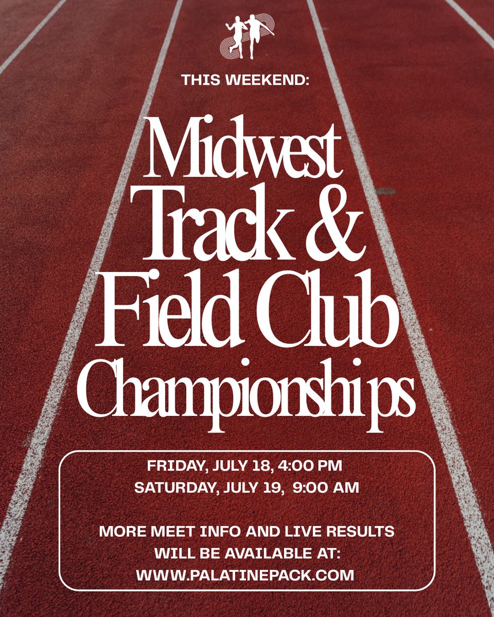 Excited for a great weekend of track and field, almost 1,000 athletes from 3 different states! 
Live results: live.palatinepack.com/meets/54876
Friday Live Stream: youtube.com/live/FheiBd6Uk…
Saturday Live Stream: youtube.com/live/4VXVFy_i9…