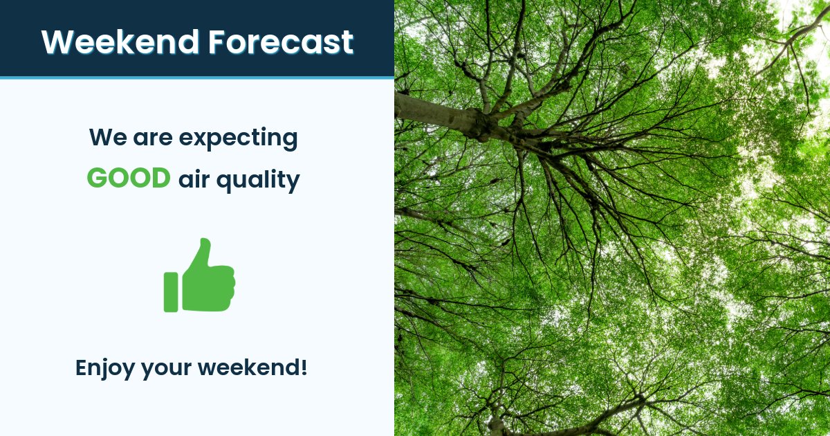 pscleanair's tweet image. We're expecting mostly GOOD air quality across the region this weekend and into early next week, thanks to sun and wind.
Light to moderate wildfire smoke may drift overhead at times, causing hazy skies and brief spikes in air quality in some areas.
pscleanair.gov