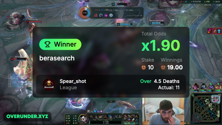 check out <a href="/Berasearch/">Berasearch 🐻⛓</a> with an easy league of legends dub 🎯

first person to guess his P&amp;L (±5%) in the last 24 hours, we will send you 10 $BERA 🐻 💸 and a kiss 💋