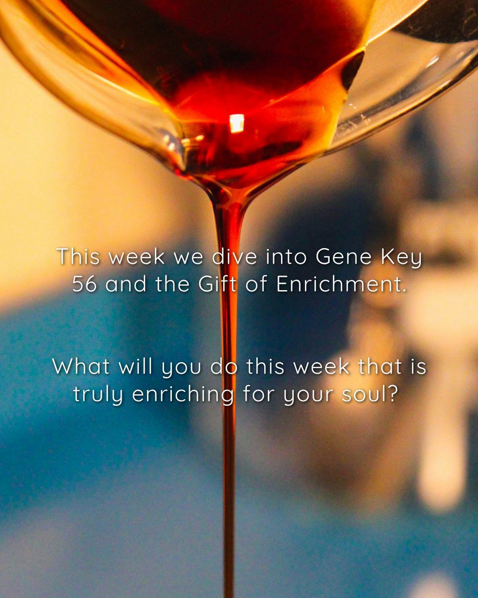 gene_keys's tweet image. The Pulse – 18 Jul to 24 Jul  –This week we dive into Gene Key 56 and the Gift of Enrichment. What will you do this week that is truly enriching for your soul?

Listen to the audio:  genekeys.com/pulse/56-intox…

#genekeys #genekey56 #enrichment #intoxication #thepulse