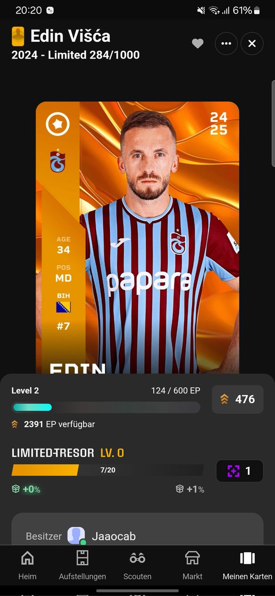 jaaocab's tweet photo. Thank you very much for the giveaway and my new visca card @Dieguz997 🙏🫡 https://t.co/o3yRFMk2T4
