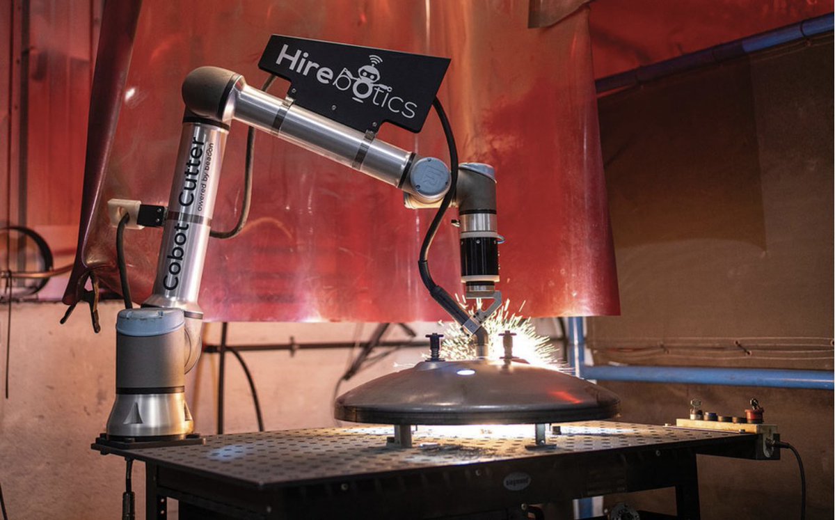 Manual cutting was dragging down productivity at Tank Technology — until they brought in the Cobot Cutter from Hirebotics. Rework dropped from 25% to nearly zero. Cutting speed jumped 10x. ROI came in just two months.

If you can use a smartphone, you can run it.
🔗 Read more