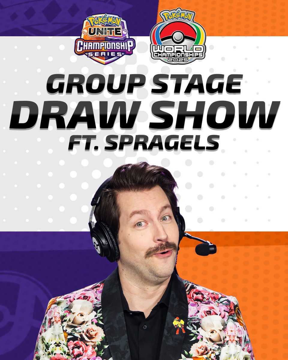 UniteEsports's tweet image. We can already feel the suspense! 🫣🫣🫣
Join @spragels Friday, July 25, at 4:00 PM UTC as he randomly selects teams for the groups at #PokemonWorlds!
Stay tuned for a link to the YouTube Premiere!
#PokemonUNITE | #UNITEesports