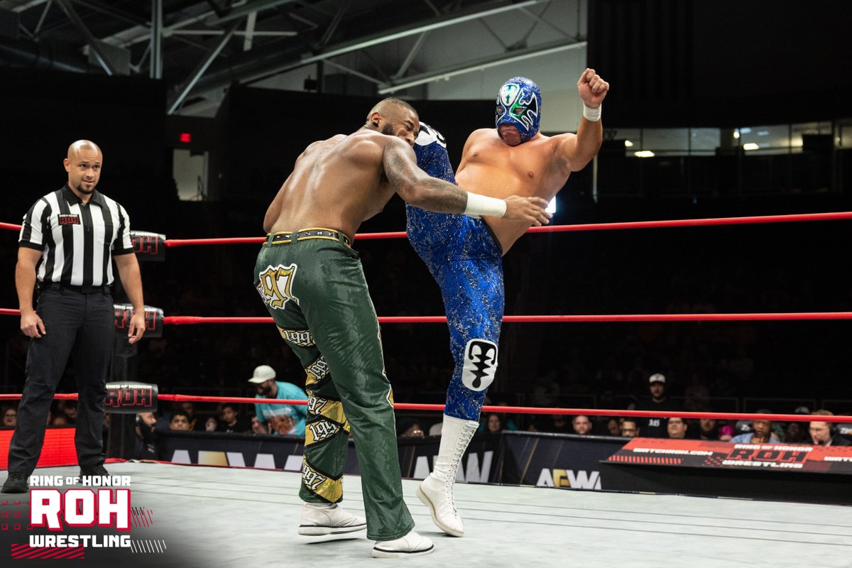 ringofhonor's tweet image. The fight continues after Supercard of Honor as @BigShottyLee went head-to-head against Atlantis Jr.!
WatchROH.com