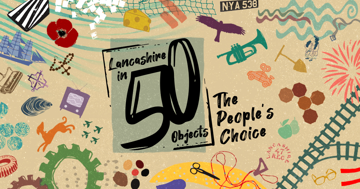 LancashireCC's tweet image. Have your say and let @LancsMuseums know your top 3 favourite #50LancashireObjects.

Visit orlo.uk/v5sM2 to vote.

Look out for our email to verify your vote.

🏛️The objects you select are being proudly displayed at our Helmshore Mills exhibition orlo.uk/p8t68