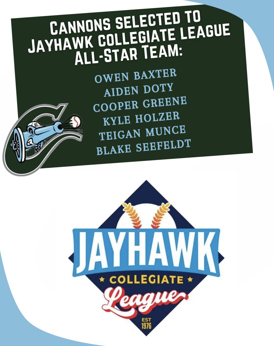 CannonsBSB's tweet image. CONGRATS to these players! ⭐️ ⚾️ 👏🏻