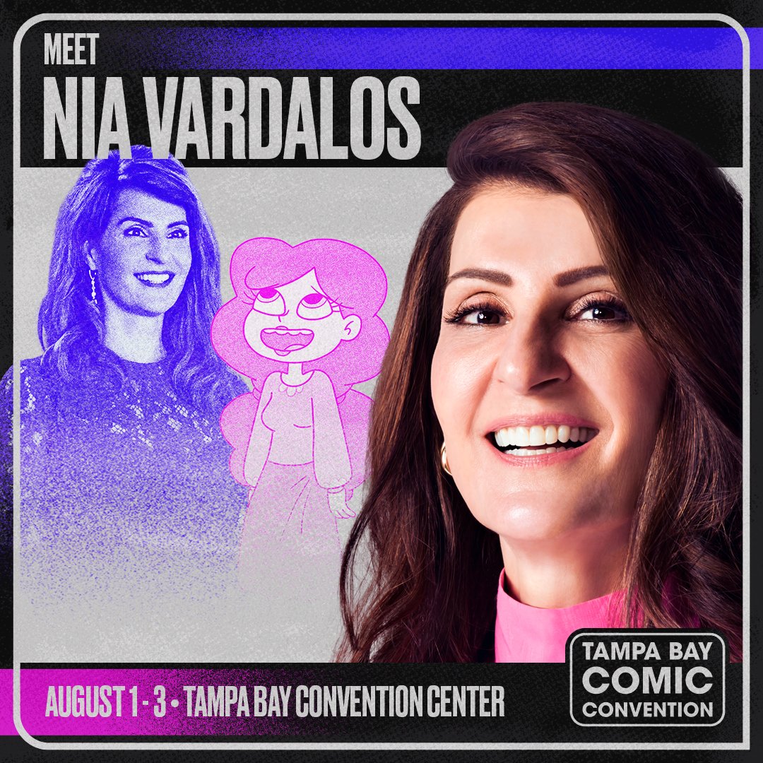 📣 Welcome Nia Vardalos to Tampa Bay Comic Convention!!

📸 Photo ops available now to purchase: bit.ly/4lzrPN4