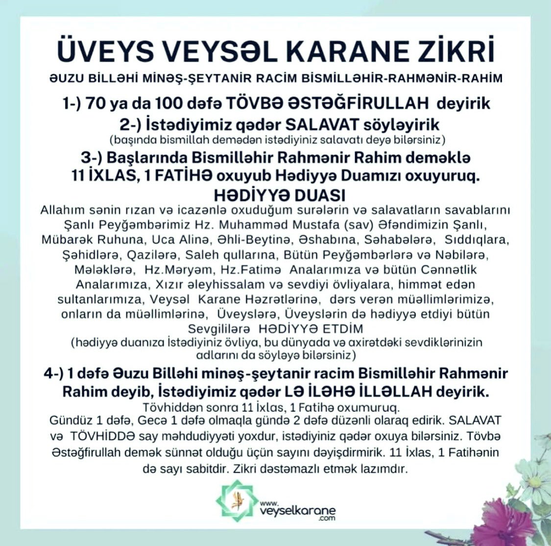 Azərbaycan Üveysləri (@azerbaycanuveys) on Twitter photo Qədərimizi əslində biz yaratmışıq, Allah qeydə alıb və hər kəsin ruhlar aləmindəki yaşamına uyğun olaraq qələmə qədərimizi yazdırmışdır.
<a href="/veyselkarane/">veyselkarane</a> Qədərimizi əslində biz yaratmışıq, Allah qeydə alıb və hər kəsin ruhlar aləmindəki yaşamına uyğun olaraq qələmə qədərimizi yazdırmışdır.
<a href="/veyselkarane/">veyselkarane</a>