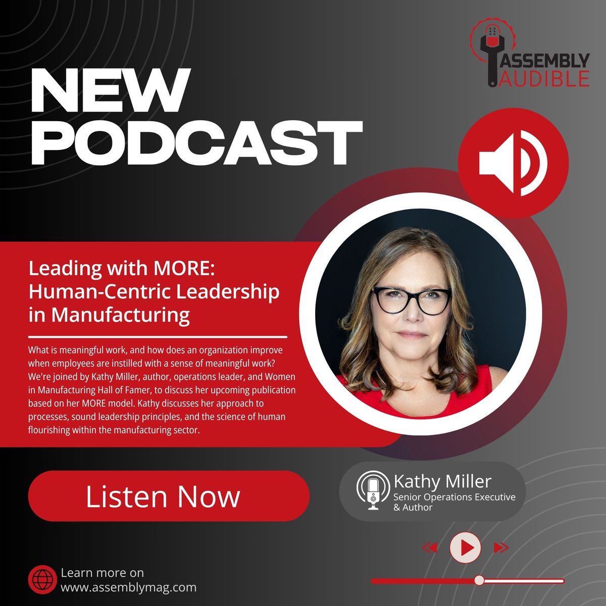 New Podcast! 💥 What is meaningful work, and how does an organization evolve when employees are instilled with a sense of meaningful work?

Listen to the conversation 👉 assemblymag.com/media/podcasts…

#manufacturing #leadership #operations