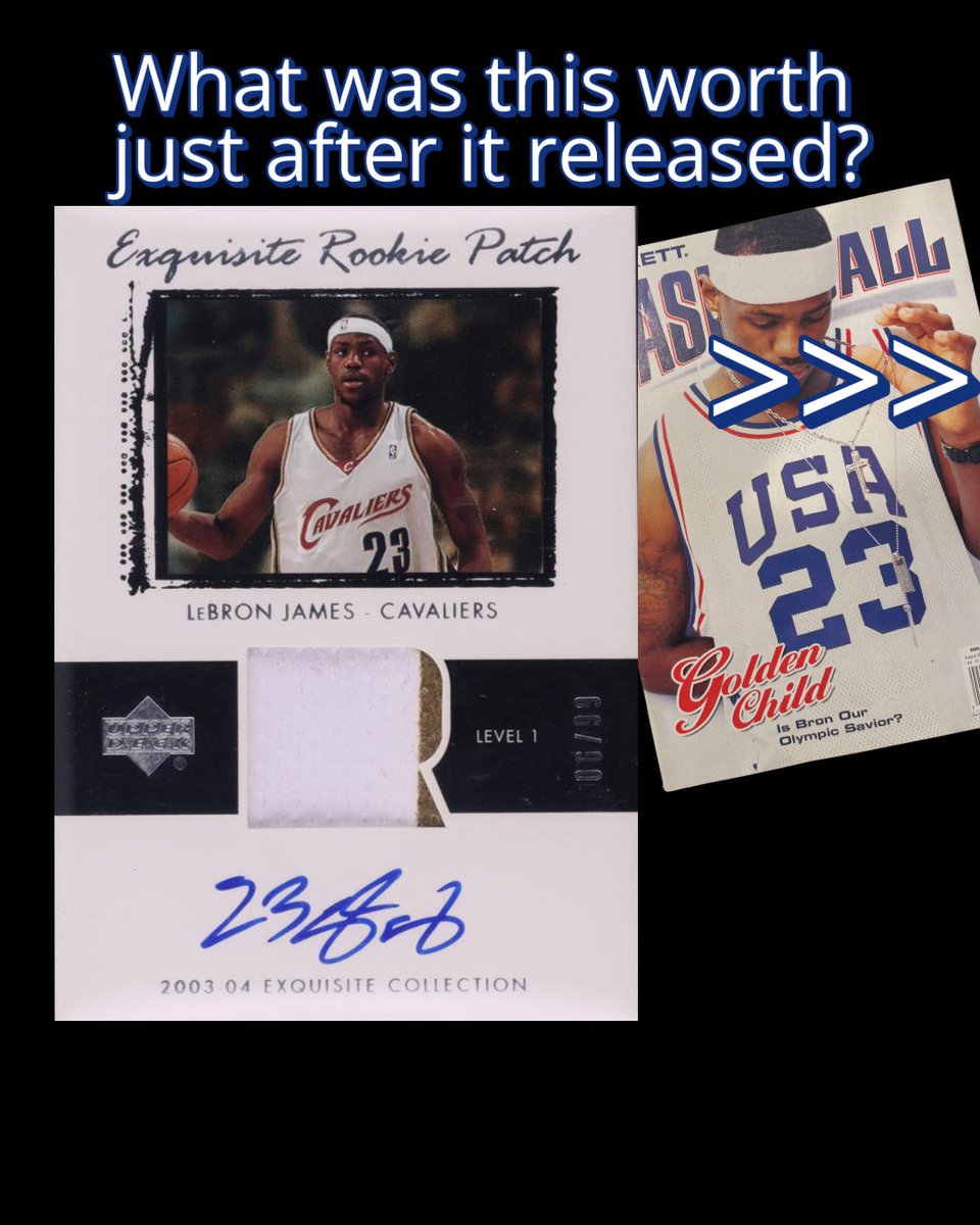 the27guy's tweet image. The first pricing of the ‘03 UD Exquisite LeBron James
Somebody get me a Time Machine.