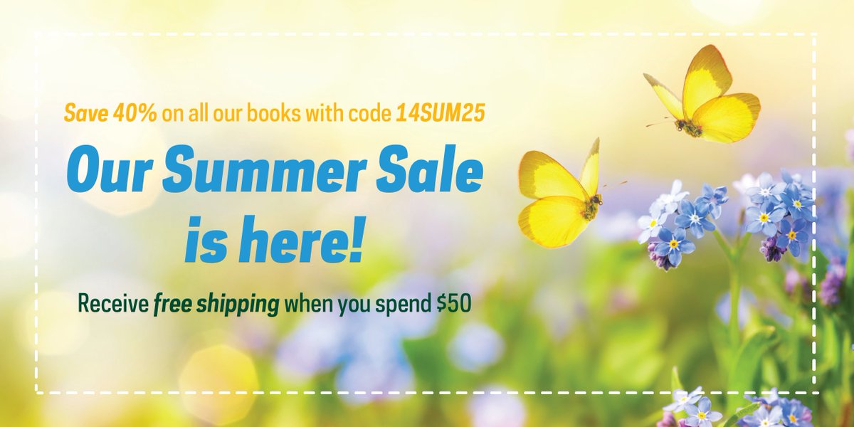 UNDPress's tweet image. Forget-me-not! It’s the #SummerSale here at the Notre Dame Press. Don’t miss BIG savings now through August 15th. Save 40% with code 14SUM25. Free shipping on orders over $50.
undpress.nd.edu/summer-sale-20…