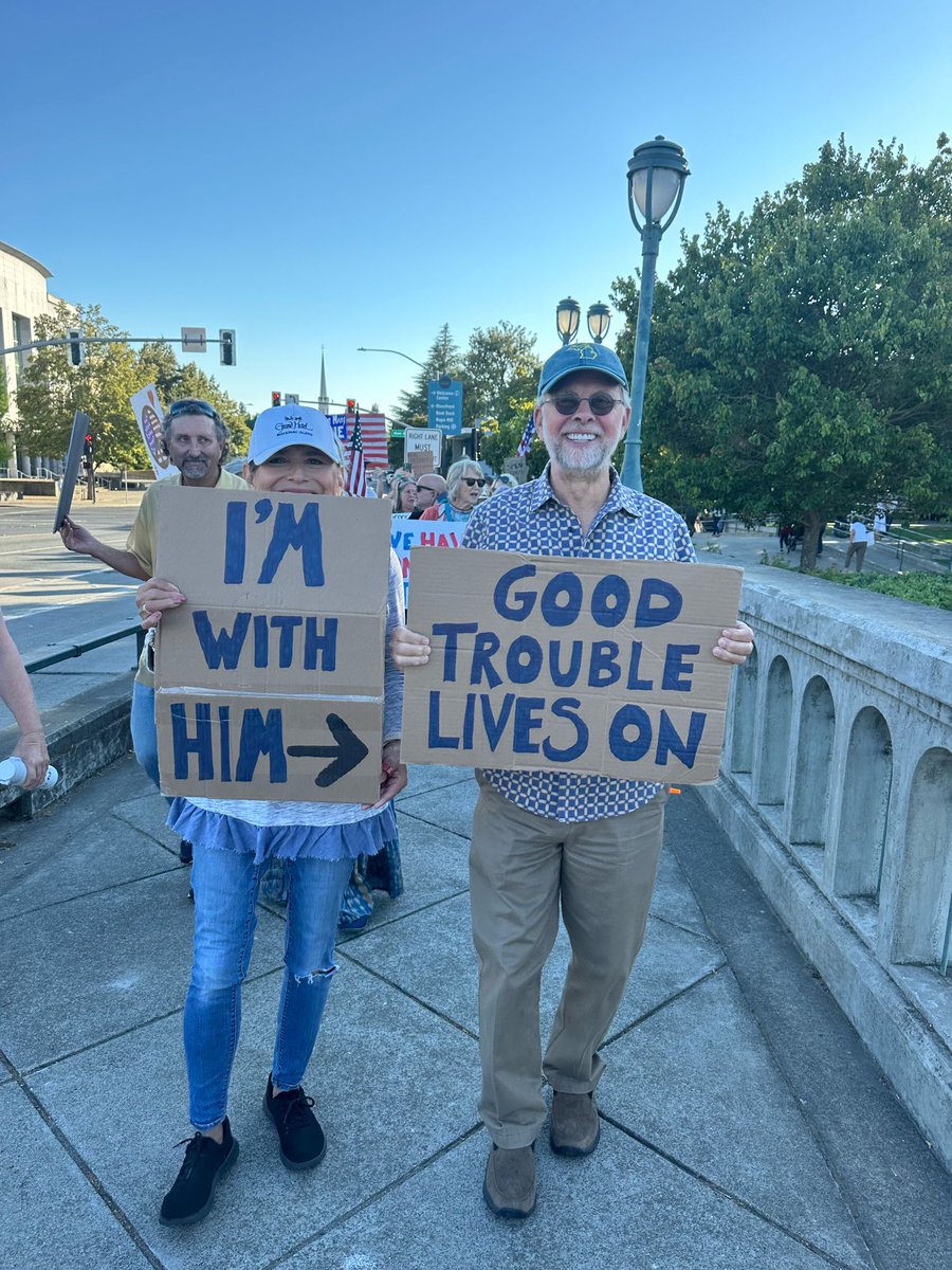 RepThompson's tweet image. Thank you to everyone who made “good trouble” across our district yesterday. Your voice is making a difference, and we need to keep this up. I’ll be with you every step of the way.