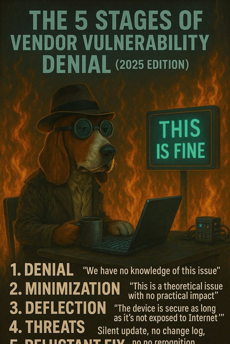 kripthor's tweet image. 5 stages of vulnerability denial.
linkedin.com/posts/pedroumb…
