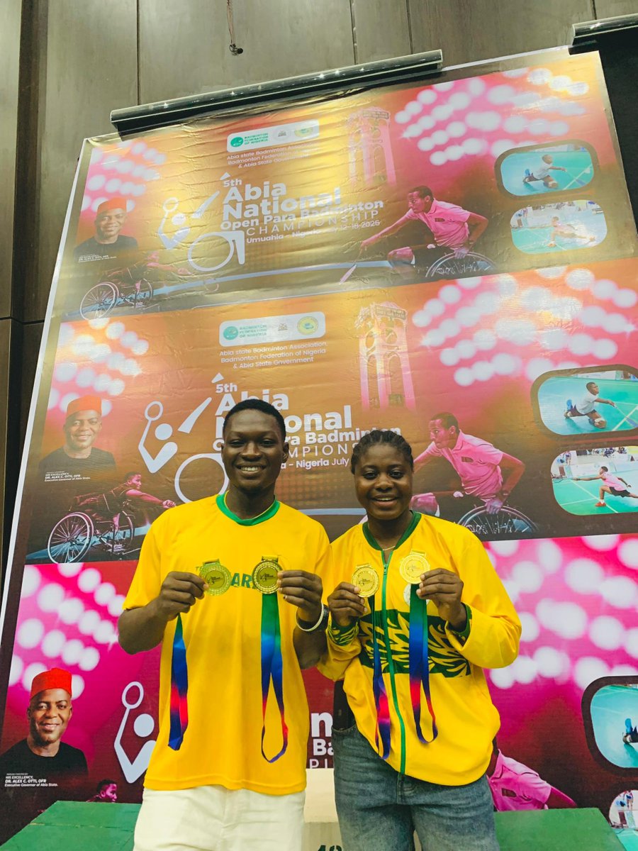 BolajiEniola9's tweet image. Gold medal secured…🕊️
I didn’t just play matches with my fellow para-badminton players, I played to honour their courage and sportsmanship.
In the end, they weren’t just happy to play with me, they left the court with smiles, renewed energy, and belief in themselves.
