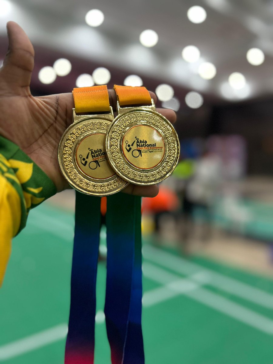 BolajiEniola9's tweet image. Gold medal secured…🕊️
I didn’t just play matches with my fellow para-badminton players, I played to honour their courage and sportsmanship.
In the end, they weren’t just happy to play with me, they left the court with smiles, renewed energy, and belief in themselves.