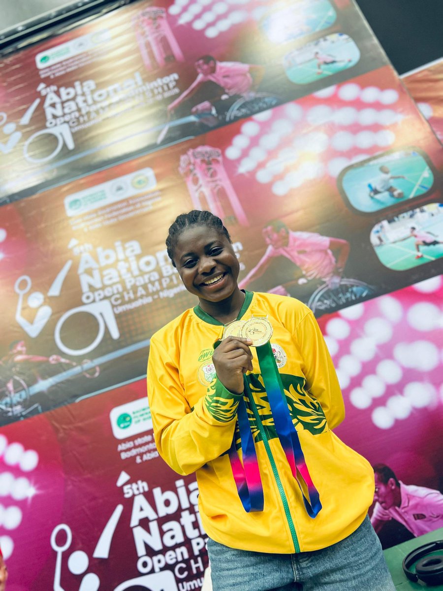 BolajiEniola9's tweet image. Gold medal secured…🕊️
I didn’t just play matches with my fellow para-badminton players, I played to honour their courage and sportsmanship.
In the end, they weren’t just happy to play with me, they left the court with smiles, renewed energy, and belief in themselves.