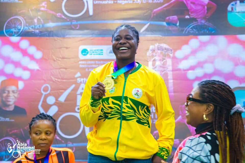 BolajiEniola9's tweet image. Gold medal secured…🕊️
I didn’t just play matches with my fellow para-badminton players, I played to honour their courage and sportsmanship.
In the end, they weren’t just happy to play with me, they left the court with smiles, renewed energy, and belief in themselves.