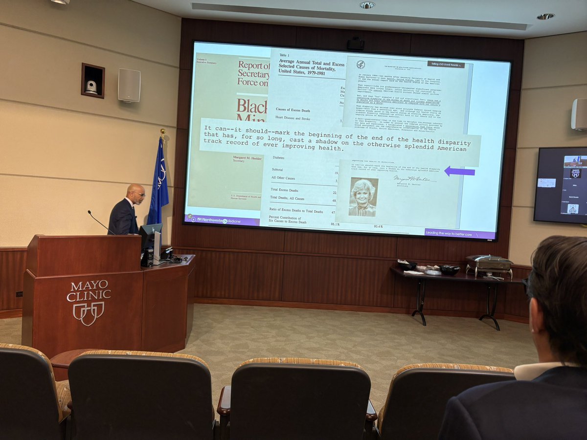 Cardiology is a beautiful field—made even more powerful by leaders like Dr. <a href="/NMHheartdoc/">Clyde Yancy, MD, MSc</a>. Grateful for his insightful Grandrounds on Achieving health equity and the wisdom he shared with us during his visit. As we toured the clinic, he taught us more about life than we could show