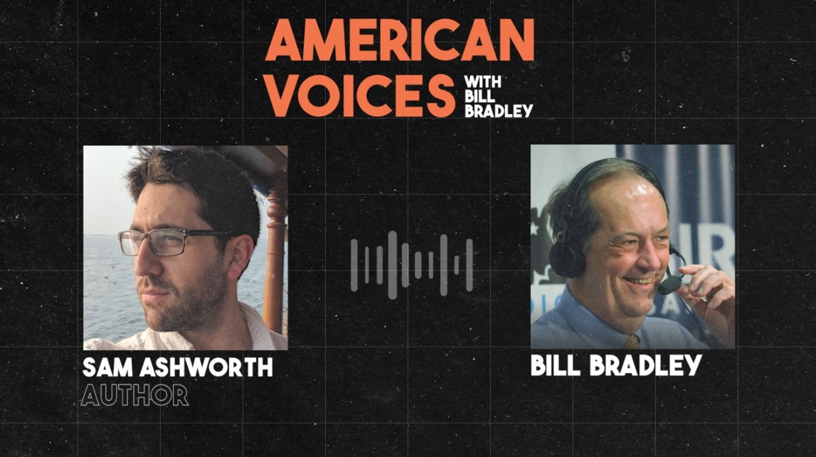 Listen to <a href="/SamuelAshworth/">Samuel Ashworth</a>, author of the novel THE DEATH AND LIFE OF AUGUST SWEENEY, on Bill Bradley's <a href="/SIRIUSXM/">SiriusXM</a> show, American Voices, discussing his favorite sound: "silverware struck against a wine glass to quiet a room." bit.ly/4eTazjk <a href="/SFWP/">SFWP</a>