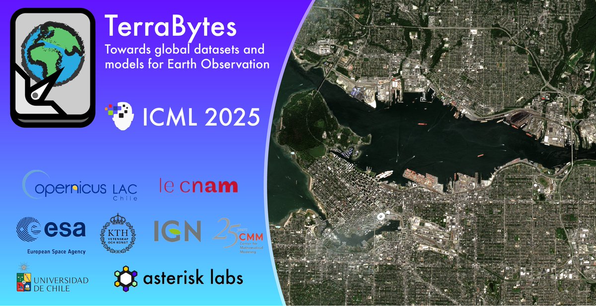 mikonvergence's tweet photo. It's almost time! TerraBytes starts tomorrow at 
@icmlconf 2025 in Vancouver #ICML2025 

📍 08:30 West Meeting Room 111-112

🗞️ Papers are now accessible on the workshop website below the programme: https://t.co/0LFRhy2MBV https://t.co/uoKQ87xDXP