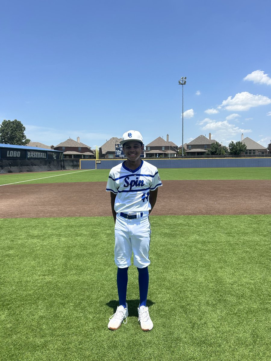 ✭Five Tool Texas✭ (@fivetooltexas) on Twitter photo #FiveToolWS F: <a href="/dspinbaseball/">Dallas Spin Baseball</a> Sonnier 10, Arlington Prime 7
PoG: <a href="/londonghenry/">London Henry</a> 3-4, RBI, 2R #FiveToolWS F: <a href="/dspinbaseball/">Dallas Spin Baseball</a> Sonnier 10, Arlington Prime 7
PoG: <a href="/londonghenry/">London Henry</a> 3-4, RBI, 2R