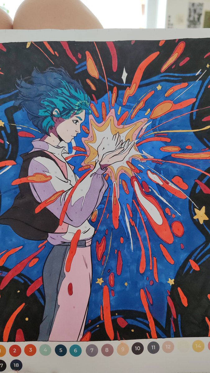 apocalipss_'s tweet image. this coloring book has been keeping me busy for days