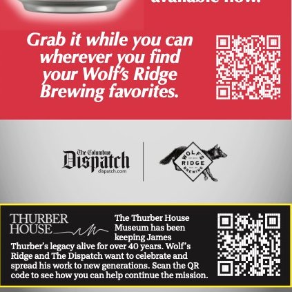 Thurber House (@thurberhouse) on Twitter photo Did you know... you can help Thurber House by drinking beer?! 🍺🤯
Now through the end of July, purchase a taproom pint of the limited edition Dispatch Pale Ale at <a href="/WolfsRidgeBrew/">Wolf's Ridge Brewing</a> & $1 of every pint will be donated to Thurber House! 🥹
TY <a href="/WolfsRidgeBrew/">Wolf's Ridge Brewing</a> & <a href="/DispatchAlerts/">Columbus Dispatch</a> Did you know... you can help Thurber House by drinking beer?! 🍺🤯
Now through the end of July, purchase a taproom pint of the limited edition Dispatch Pale Ale at <a href="/WolfsRidgeBrew/">Wolf's Ridge Brewing</a> & $1 of every pint will be donated to Thurber House! 🥹
TY <a href="/WolfsRidgeBrew/">Wolf's Ridge Brewing</a> & <a href="/DispatchAlerts/">Columbus Dispatch</a>