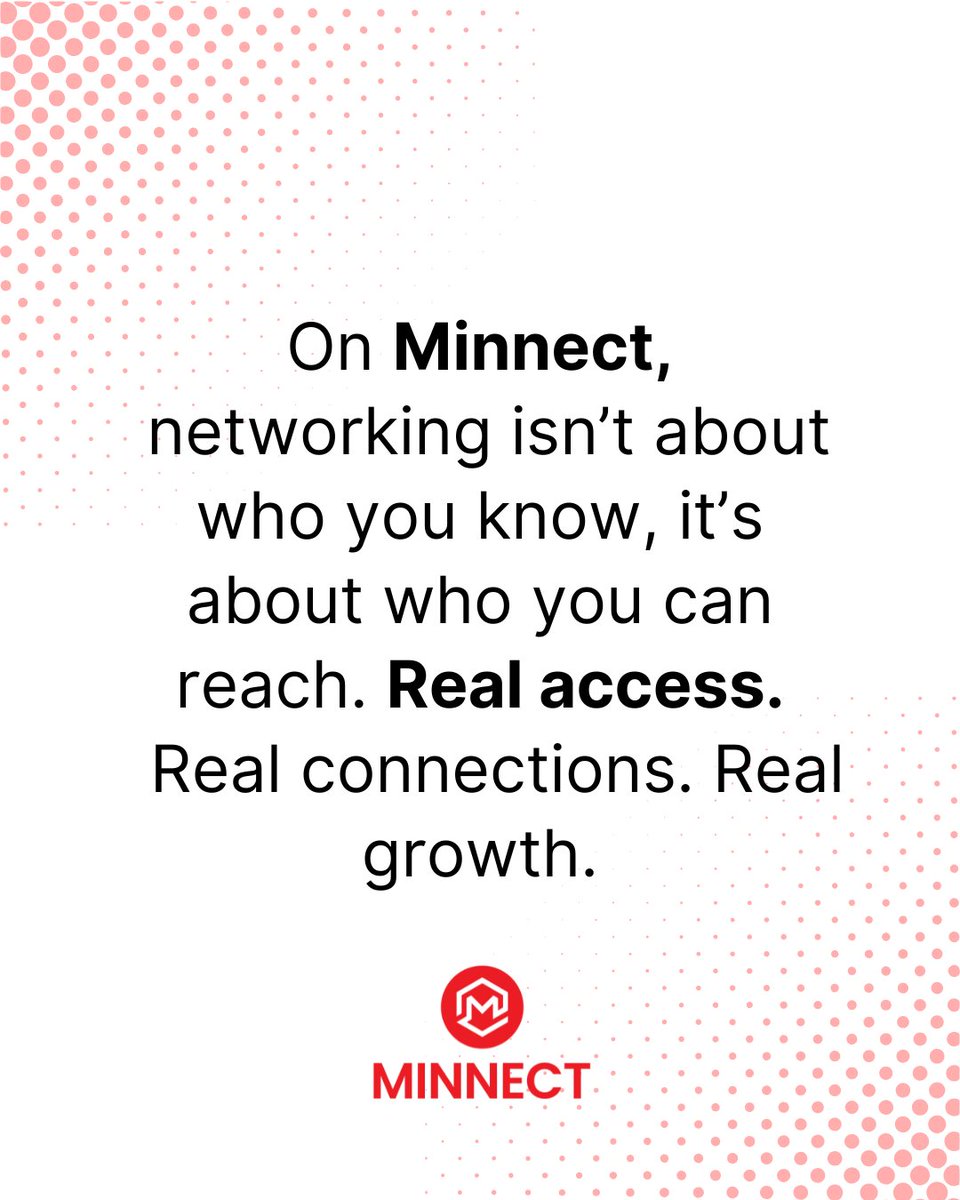 theminnectapp's tweet image. It’s not just about building a network, it’s about unlocking access.🙌
Minnect gives you the power to connect directly with the minds that move industries. No gatekeepers. No fluff.
Just real conversations that lead to real growth.
Your next breakthrough could be one message…