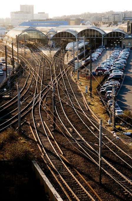 Newcastle central station, photo by Sally Ann Norman.