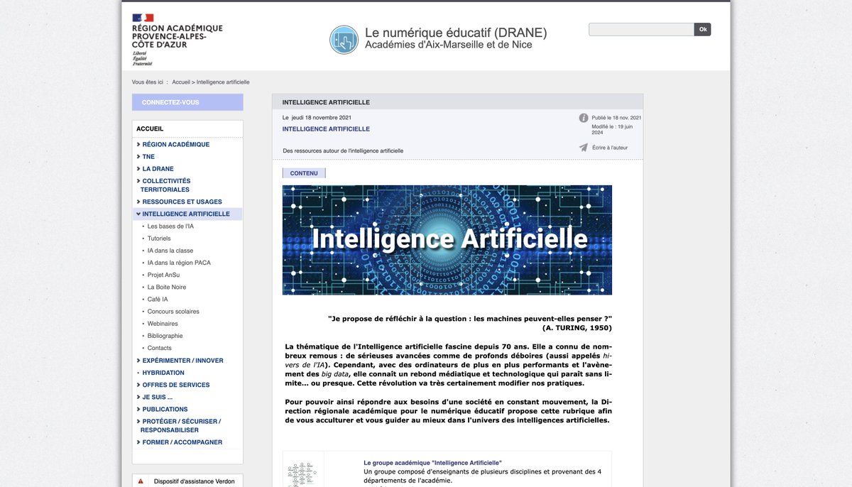 Vittascience (@vittascience) on Twitter photo Vous cherchez à mieux comprendre ce qu’est l’IA et comment l’aborder en classe ? L’ <a href="/AcAixMarseille/">Acad. Aix-Marseille</a> propose une multitudes de ressources pour accompagner les enseignants dans cette thématique essentielle.
👉 Définitions, enjeux, pistes pédagogiques, ressources pour le 1er et 2nd Vous cherchez à mieux comprendre ce qu’est l’IA et comment l’aborder en classe ? L’ <a href="/AcAixMarseille/">Acad. Aix-Marseille</a> propose une multitudes de ressources pour accompagner les enseignants dans cette thématique essentielle.
👉 Définitions, enjeux, pistes pédagogiques, ressources pour le 1er et 2nd